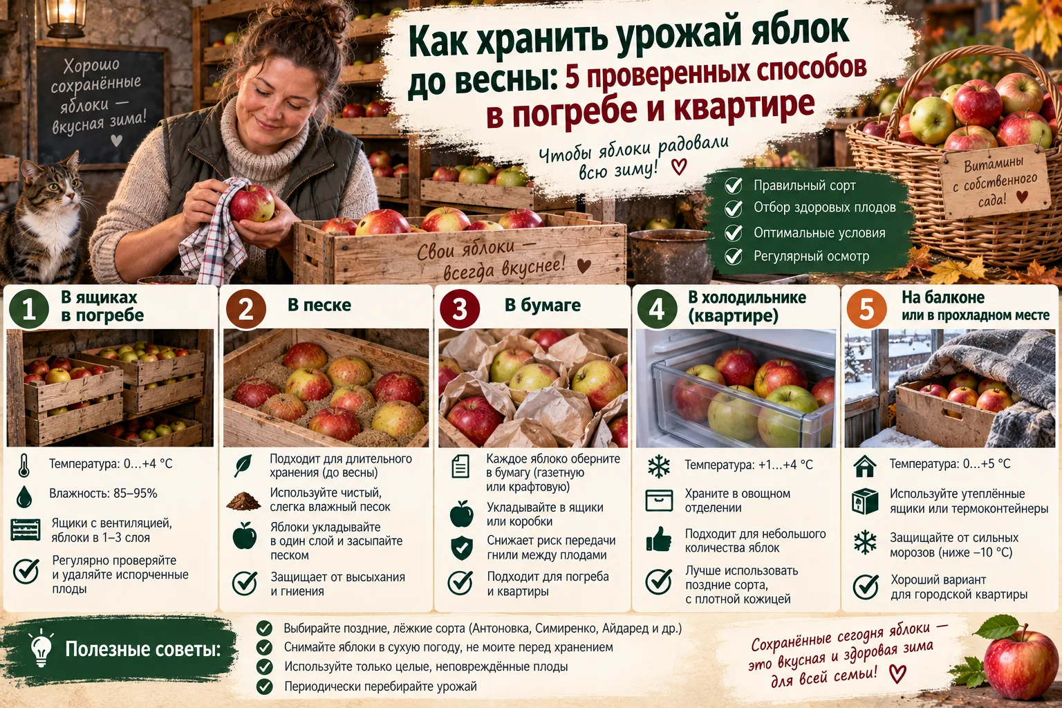 погреб: хранение урожая